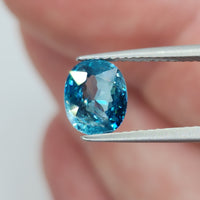 Natural Blue Zircon, 2.30 carat