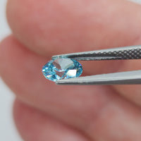 Natural Blue Zircon, 1.22 carat