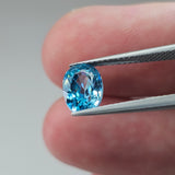 Natural Blue Zircon, 2.65 carat