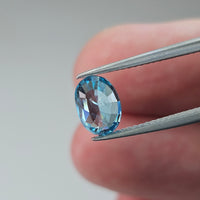 Natural Blue Zircon, 2.65 carat