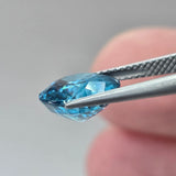 Natural Blue Zircon, 5.55 carat