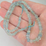 Natural Aquamarine Beads, 19 grams