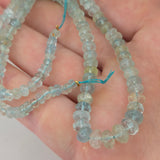 Natural Aquamarine Beads, 19 grams