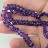 Natural Amethyst Beads, 40 grams