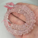 Natural Rose Quartz Beads, 54 grams