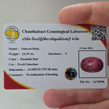 Natural Ruby, 24.39 carat