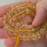 Natural Citrine Beads, 50.30 grams