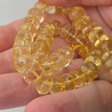 Natural Citrine Beads, 50.30 grams