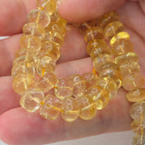 Natural Citrine Beads, 50.30 grams