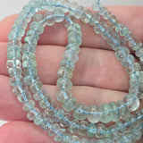 Natural Aquamarine Beads, 21.77 grams