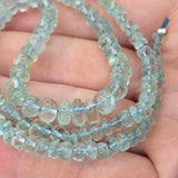 Natural Aquamarine Beads, 21.77 grams