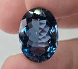 Natural London Blue Topaz, 17.05 carat