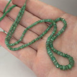 Natural Emerald Beads, 9.4 grams