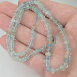 Natural Aquamarine Beads, 19 grams