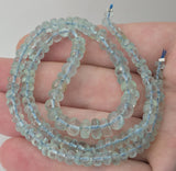 Natural Aquamarine Beads, 21.77 grams