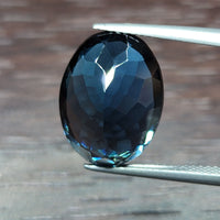 Natural London Blue Topaz, 11.46 carat