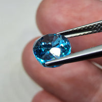 Natural Blue Zircon, 2.90 carat