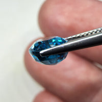 Natural Blue Zircon, 2.90 carat