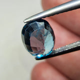 Natural Blue Zircon, 2.90 carat