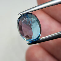 Natural Blue Zircon, 2.90 carat