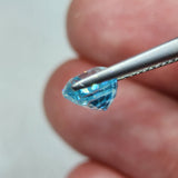 Natural Blue Zircon, 2.89 carat