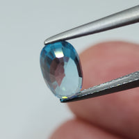 Natural Blue Zircon, 2.57 carat