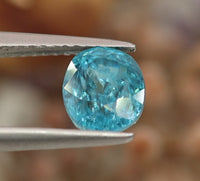 Natural Blue Zircon, 2.78 carat