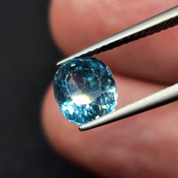 Natural Blue Zircon, 2.93 carat
