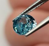 Natural Blue Zircon, 2.03 carat