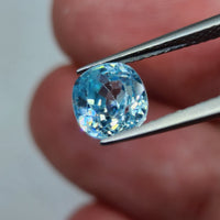 Natural Blue Zircon, 2.89 carat