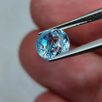 Natural Blue Zircon, 2.89 carat