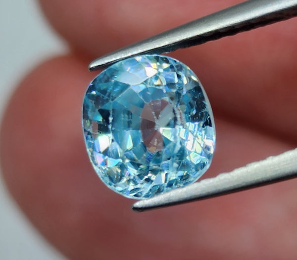 Natural Blue Zircon, 2.89 carat