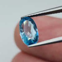 Natural Blue Zircon, 2.57 carat