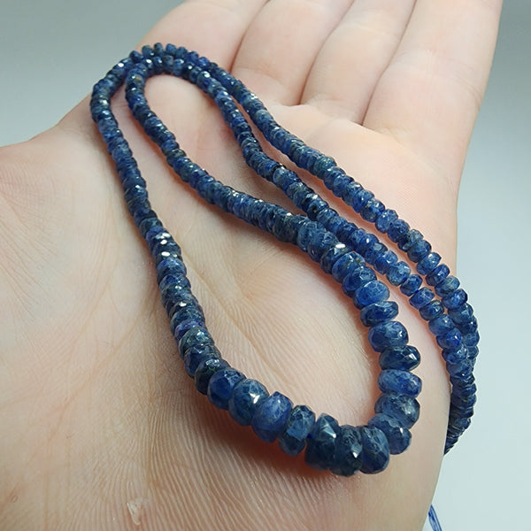 Faceted Sapphire Bead Necklace With 632.35Tw Round Fading Blue Sapphires, 8  Strands - Diana Michaels Jewelers