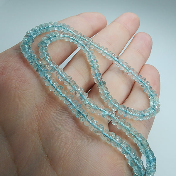 Natural Aquamarine Beads, 13.52 gram